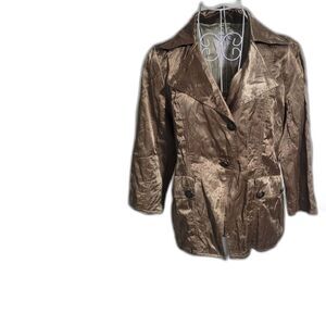 Jackets by Cino Bronze Metallic Jacket